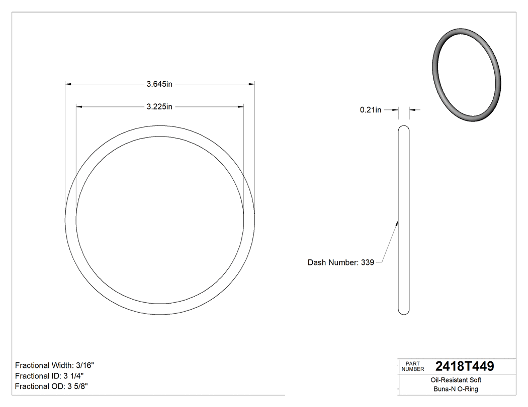Technical drawing - 2418T449